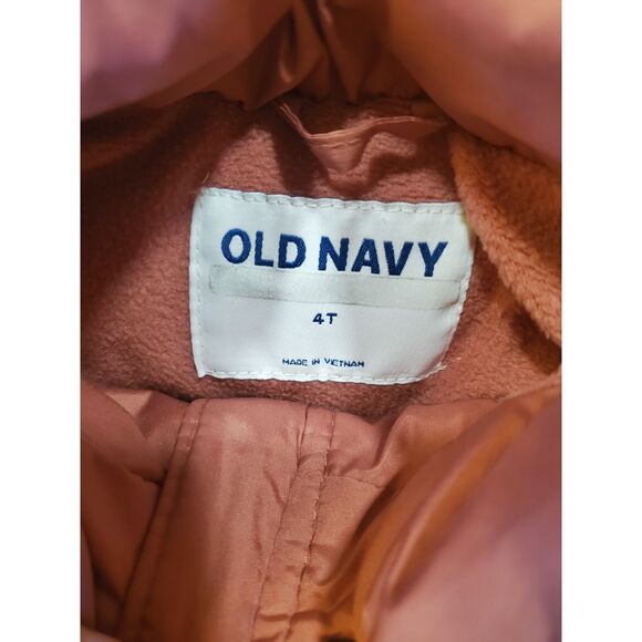 Old Navy 4T Puffer Vest Unisex Frost-Free Vest for Toddler Dusty Red Pink EUC - Picture 4 of 8